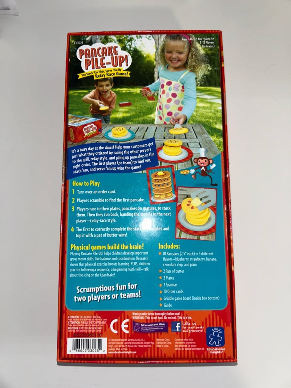 Pancake Pile-Up! Kids Relay Race Game Educational Insights 4+ - Picture 2 of 8